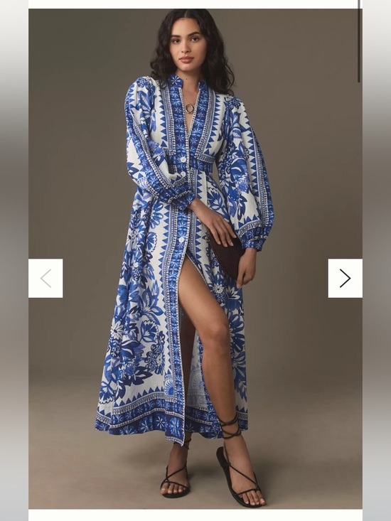 FARM Rio Dresses & Skirts - Farm Rio Tapestry Linen Maxi Dress